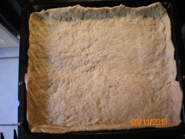 Rezept: Kuchen: Quarkkuchen mit Pfirsichen vom Blech Bild Nr. 5 Kuchen: Quarkkuchen mit Pfirsichen vom Blech - Rezept - Bild Nr. 5