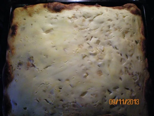 Rezept: Kuchen: Quarkkuchen mit Pfirsichen vom Blech Bild Nr. 6 Kuchen: Quarkkuchen mit Pfirsichen vom Blech - Rezept - Bild Nr. 6