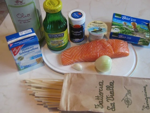 Spaghetti in leichter Lachs-Sahne-Sauce - Rezept - Bild Nr. 2