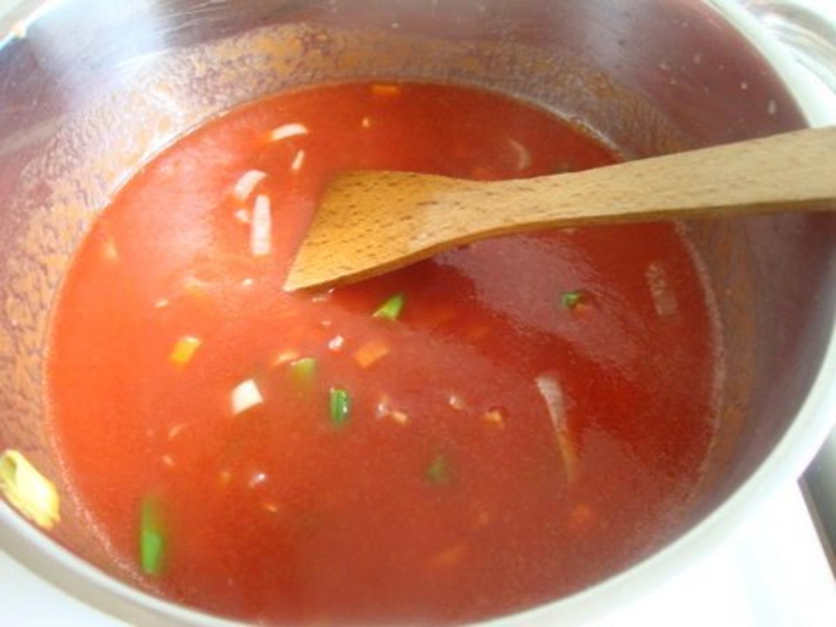 Tomatensuppe mit Gemüsevielfalt - Rezept - Bild Nr. 8