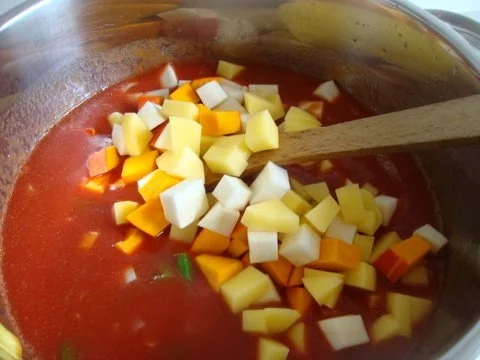 Tomatensuppe mit Gemüsevielfalt - Rezept - Bild Nr. 9