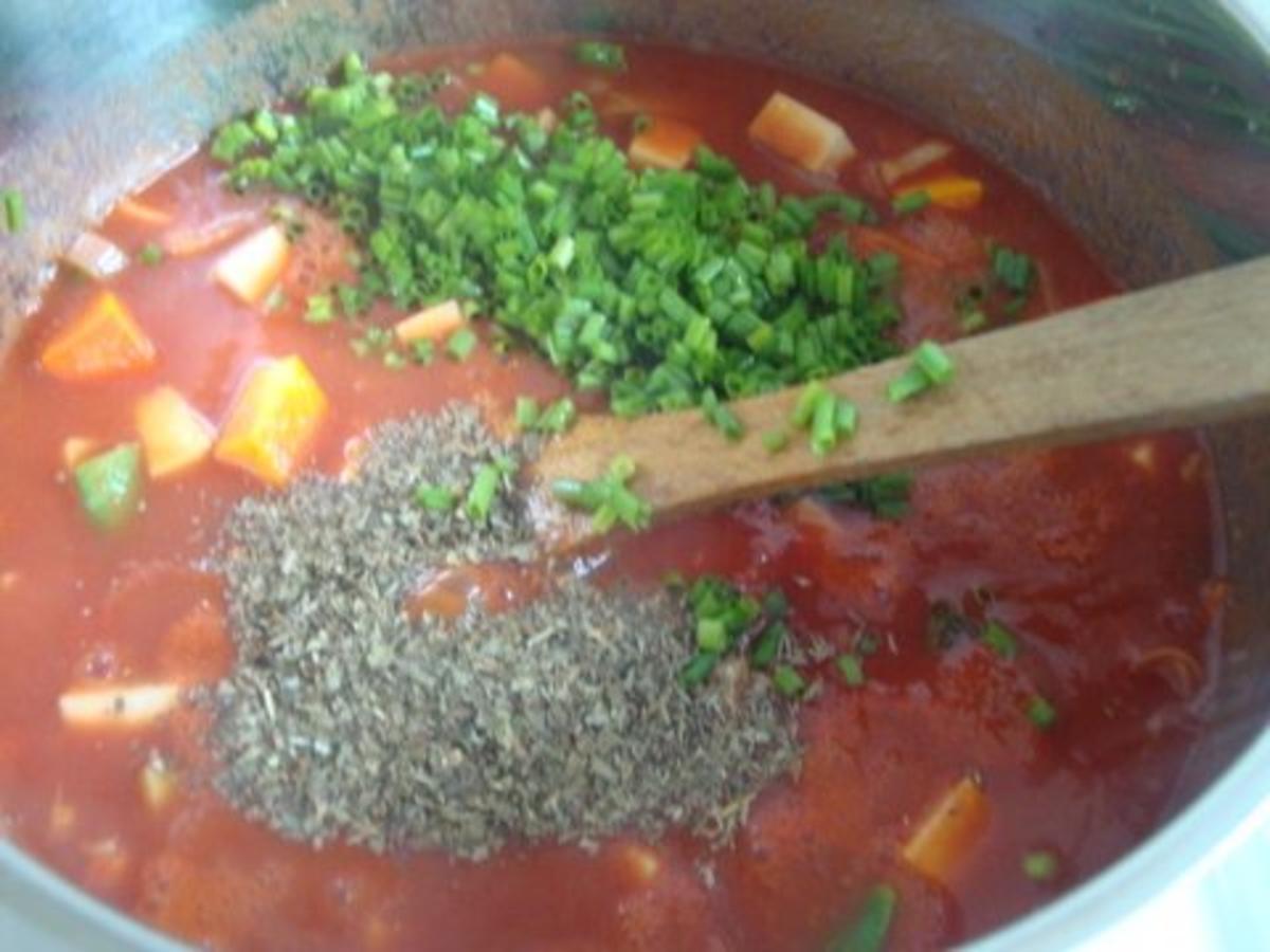 Tomatensuppe mit Gemüsevielfalt - Rezept - Bild Nr. 10