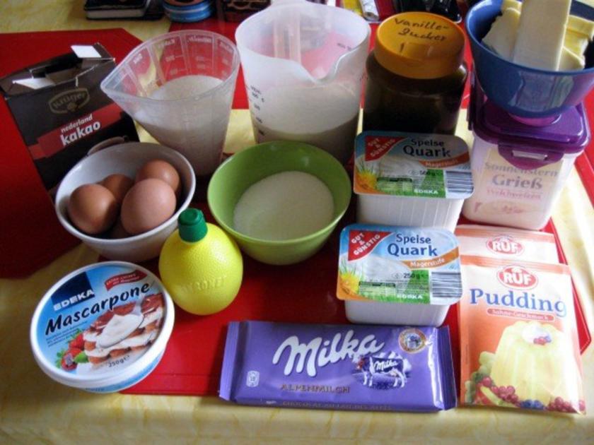 Marmorierter Käsekuchen mit Schokostreusel - einfach - von manschie