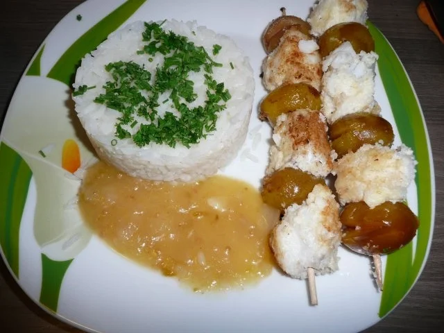 Rezept: Exotischer Fischspieß ! 5 Stück Bild Nr. 7 Exotischer Fischspieß ! 5 Stück - Rezept - Bild Nr. 7