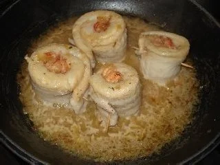 Fischröllchen mit Flusskrebsfüllung - Rezept - Bild Nr. 3