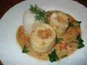 Fischröllchen mit Flusskrebsfüllung - Rezept