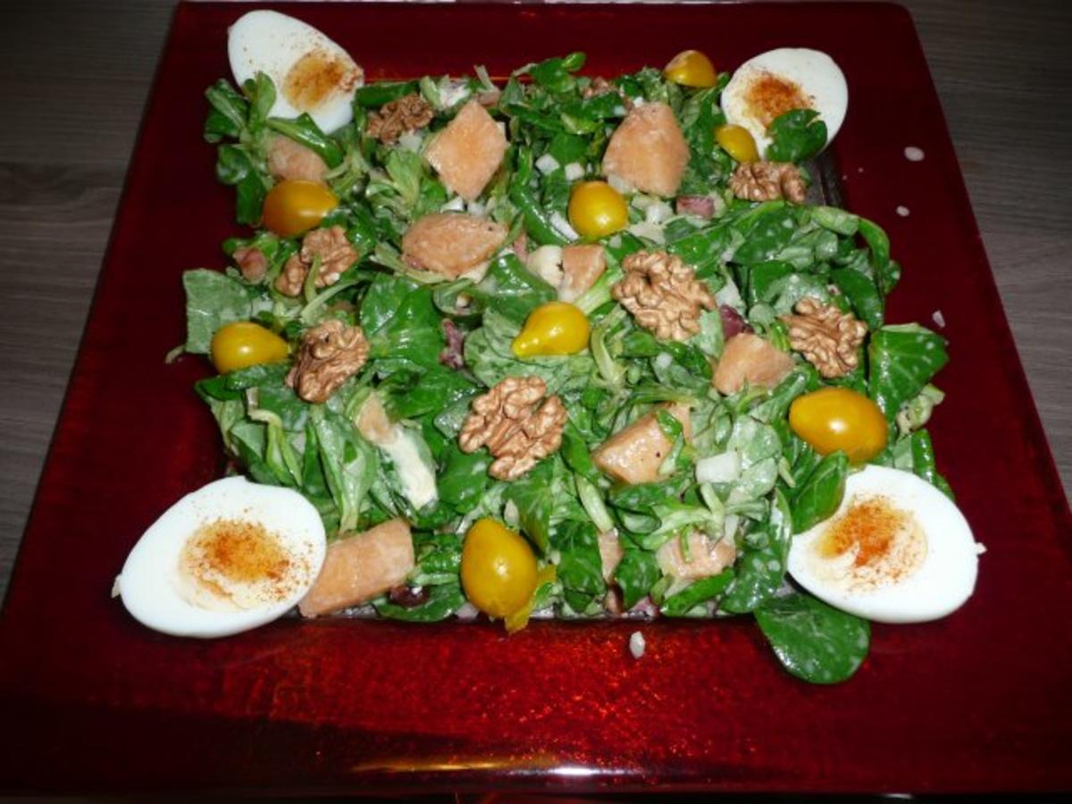 Feldsalat mit Melone - Rezept mit Bild - kochbar.de