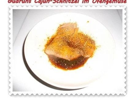 Fleisch: Cajunschnitzel im Ofengemüse - Rezept - Bild Nr. 4