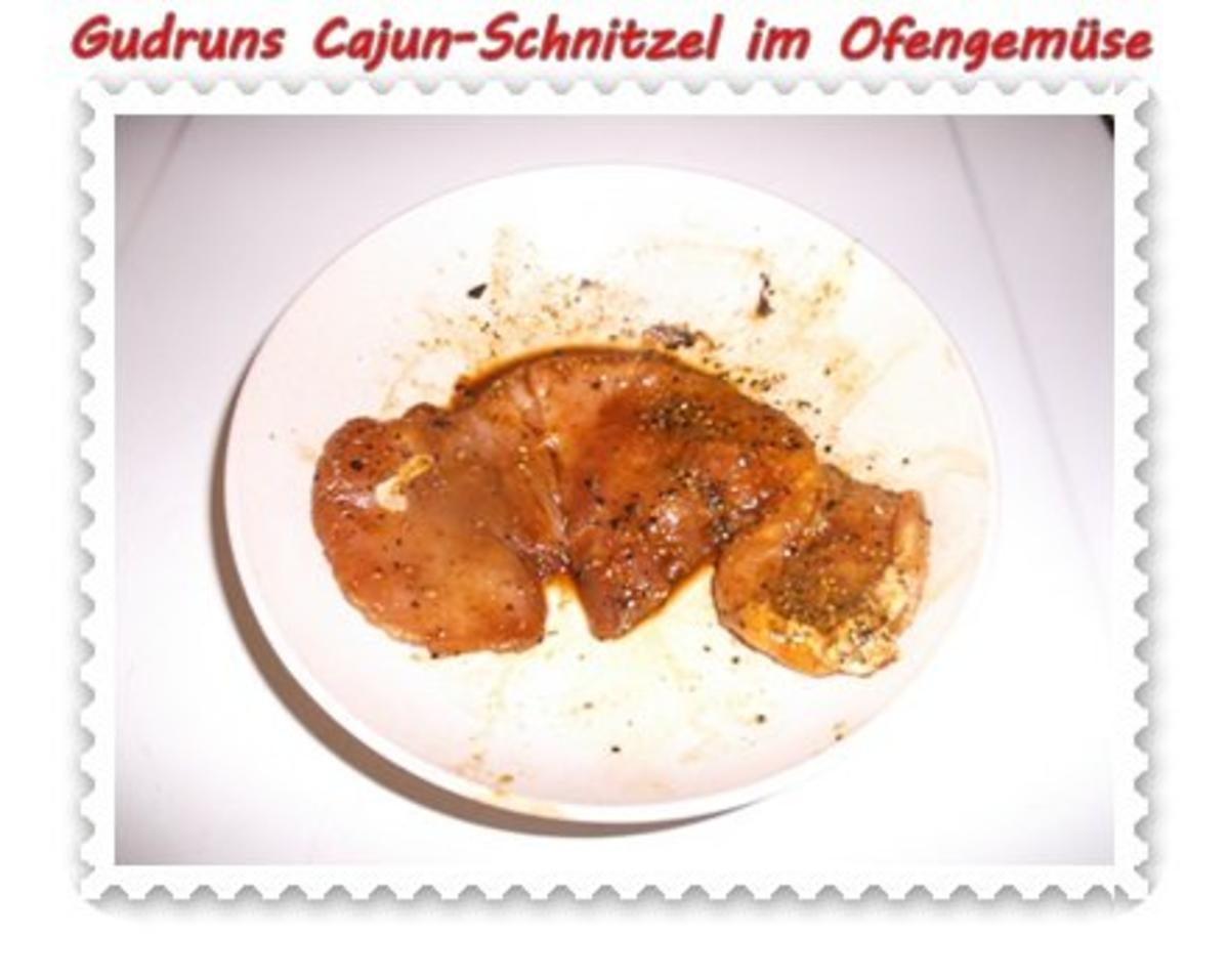 Fleisch: Cajunschnitzel im Ofengemüse - Rezept - Bild Nr. 5