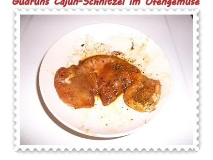 Fleisch: Cajunschnitzel im Ofengemüse - Rezept - Bild Nr. 5