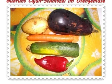 Fleisch: Cajunschnitzel im Ofengemüse - Rezept - Bild Nr. 6