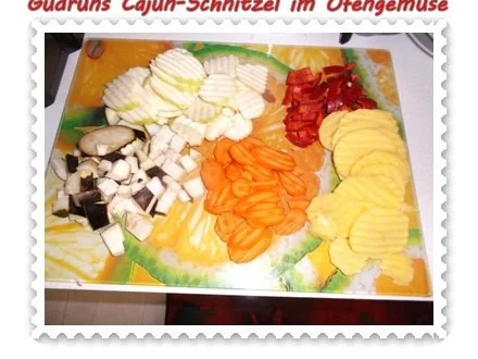 Fleisch: Cajunschnitzel im Ofengemüse - Rezept - Bild Nr. 7