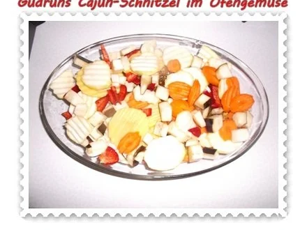 Fleisch: Cajunschnitzel im Ofengemüse - Rezept - Bild Nr. 10