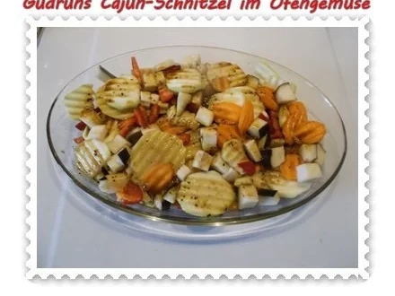 Fleisch: Cajunschnitzel im Ofengemüse - Rezept - Bild Nr. 13