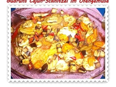 Fleisch: Cajunschnitzel im Ofengemüse - Rezept - Bild Nr. 18