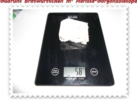 Fleisch: Bratwürstchen mit Harissa-Gorgonzola-Soße - Rezept - Bild Nr. 3