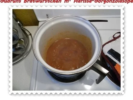 Fleisch: Bratwürstchen mit Harissa-Gorgonzola-Soße - Rezept - Bild Nr. 5