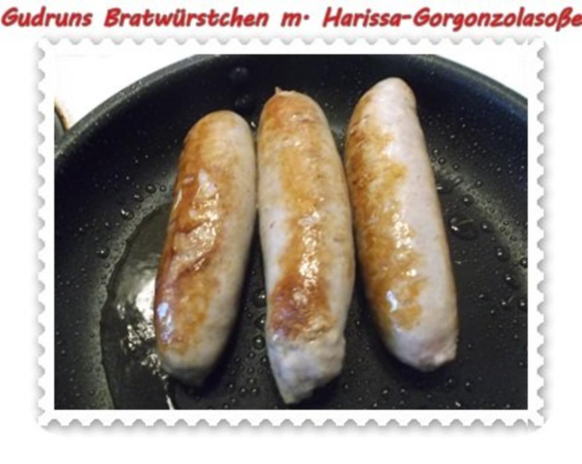 Fleisch: Bratwürstchen mit Harissa-Gorgonzola-Soße - Rezept - Bild Nr. 9