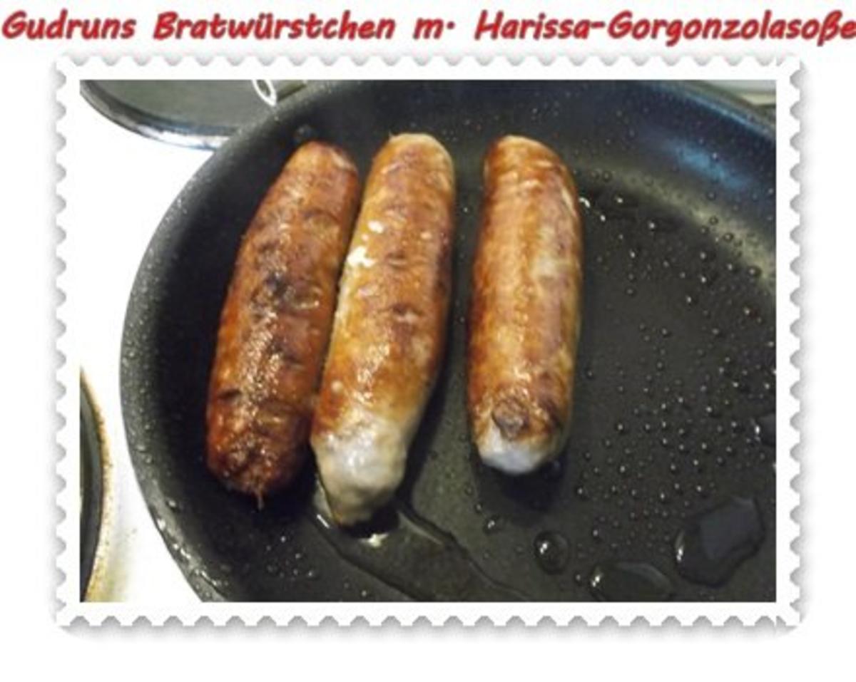 Fleisch: Bratwürstchen mit Harissa-Gorgonzola-Soße - Rezept - Bild Nr. 10