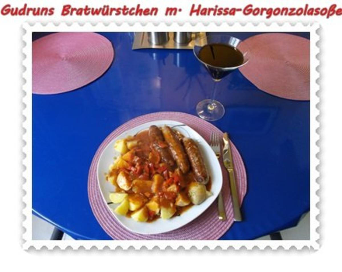 Fleisch: Bratwürstchen mit Harissa-Gorgonzola-Soße - Rezept - Bild Nr. 11