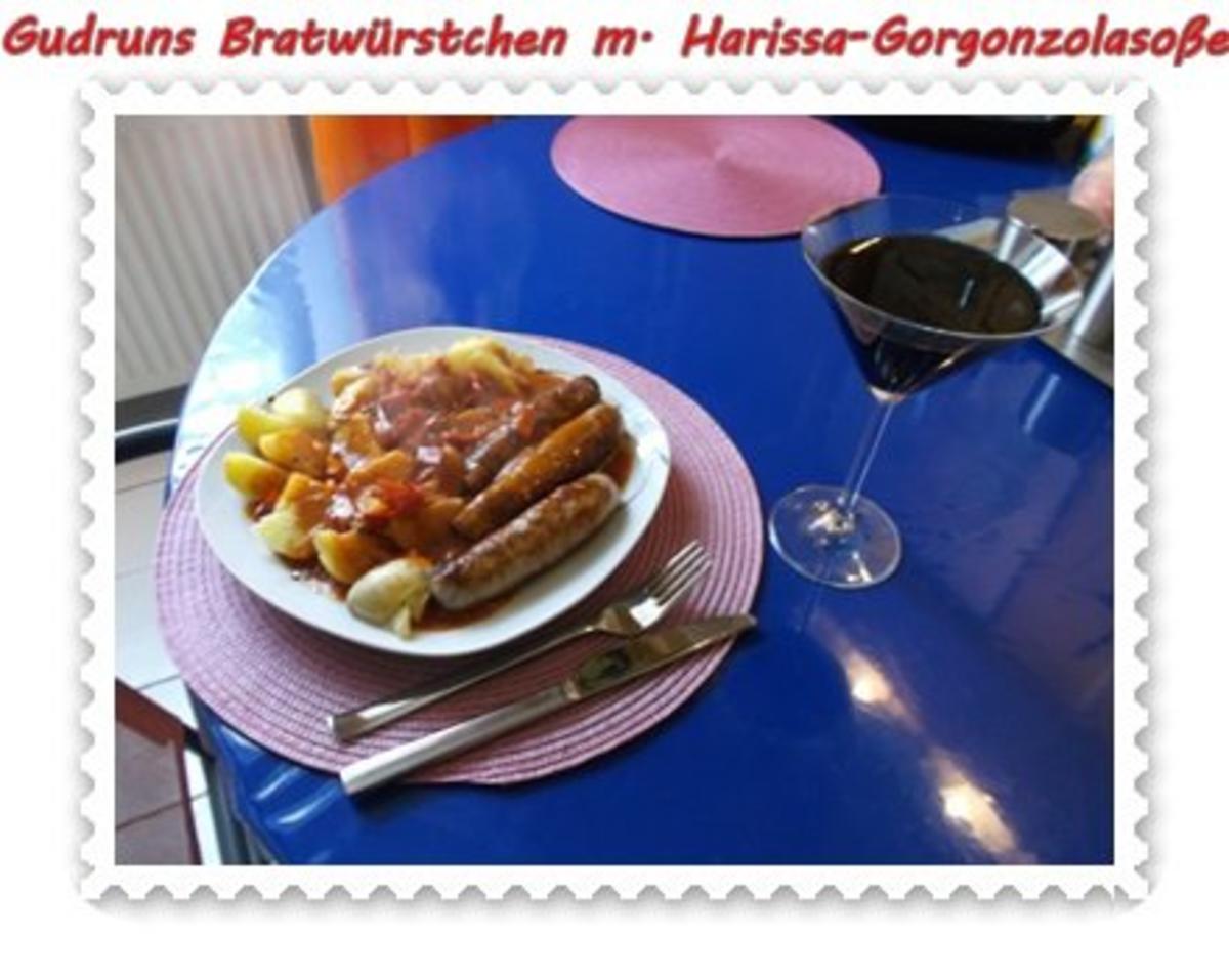 Fleisch: Bratwürstchen mit Harissa-Gorgonzola-Soße - Rezept - Bild Nr. 12