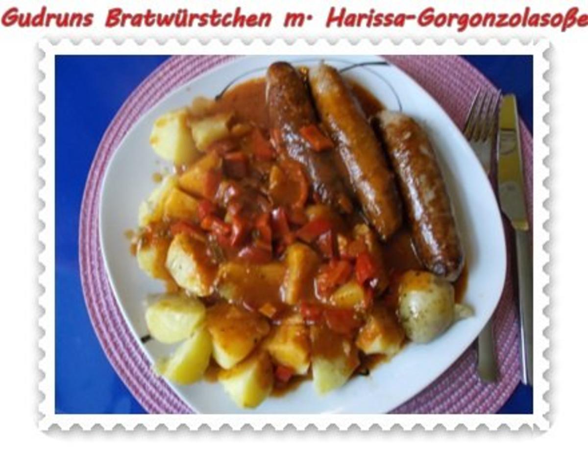 Fleisch: Bratwürstchen mit Harissa-Gorgonzola-Soße - Rezept - Bild Nr. 14