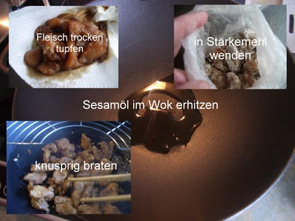 Knusprig gebratene Hähnchenbrust auf gebratenen Chinanudeln - Rezept - Bild Nr. 8