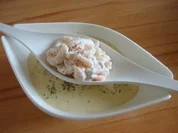 Selleriesüppchen mit ZitronenKrabben - Rezept