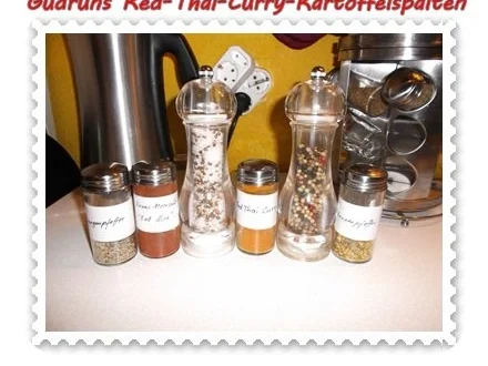 Kartoffeln: Red-Thai-Curry-Kartoffelspalten mit Ziegenkäse - Rezept - Bild Nr. 3