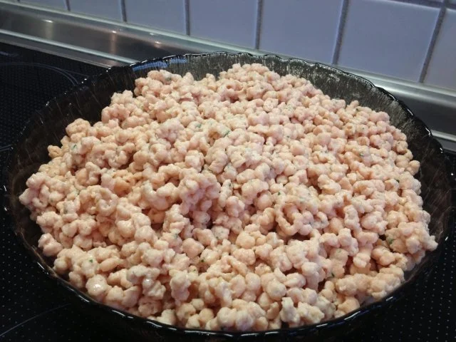 Rezept: Brätspätzle à la Mutter-Tochter - Suppeneinlage Brätspätzle à la Mutter-Tochter - Suppeneinlage - Rezept