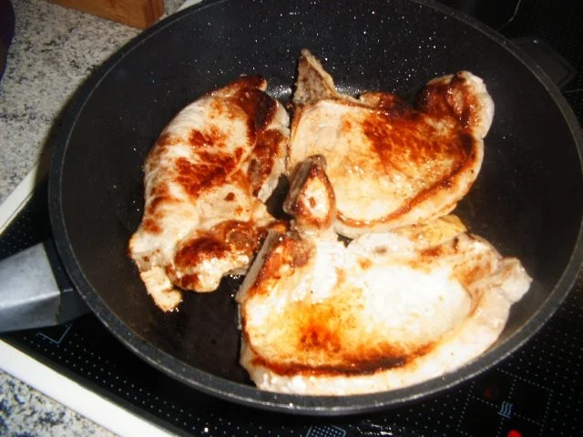 Apfel-Zwiebel-Kotelett - Rezept - Bild Nr. 3