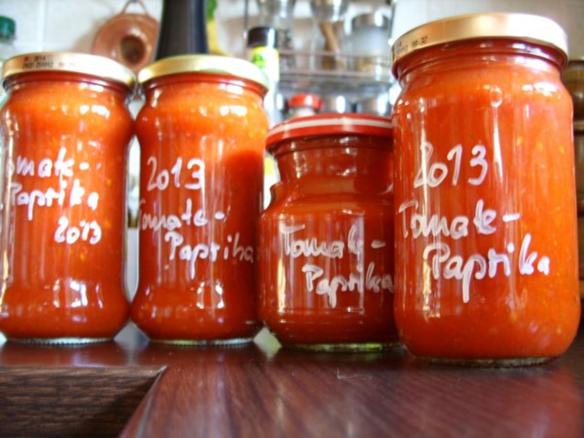 Vorrat: Tomaten-Paprika-Ketcup - Rezept