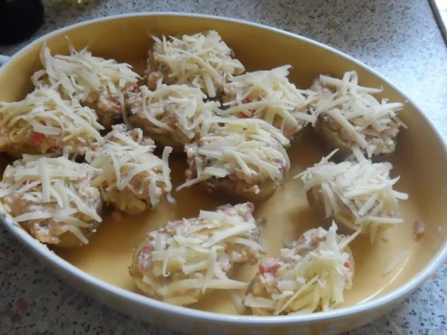 Herzhafte Ofenkartoffeln mit Bergkäse-Speck-Füllung - Rezept - Bild Nr. 9