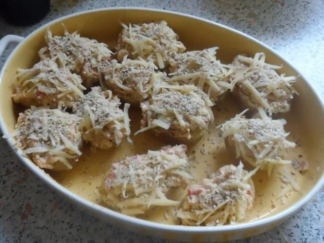 Herzhafte Ofenkartoffeln mit Bergkäse-Speck-Füllung - Rezept - Bild Nr. 10