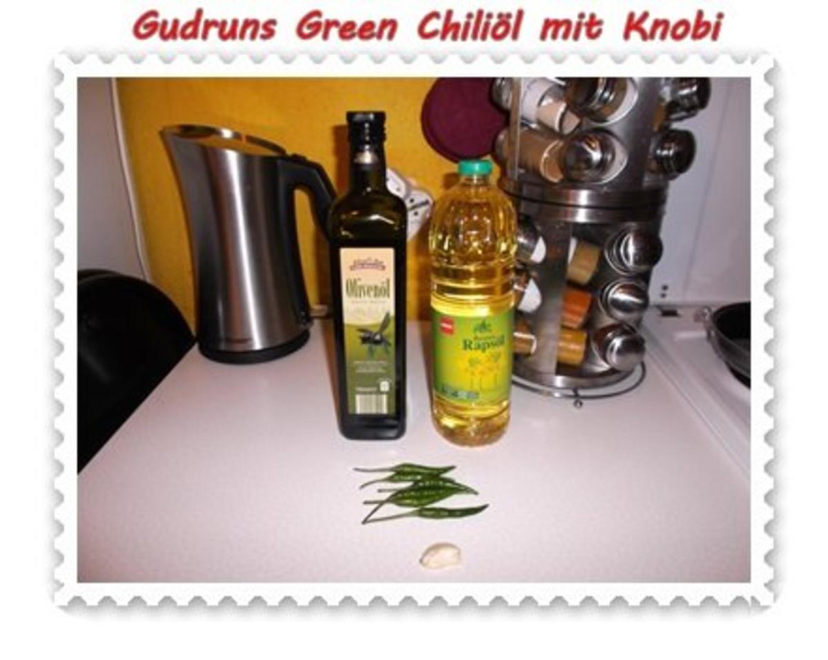 Öl: Green Chiliöl mit Knoblauch - Rezept - Bild Nr. 2