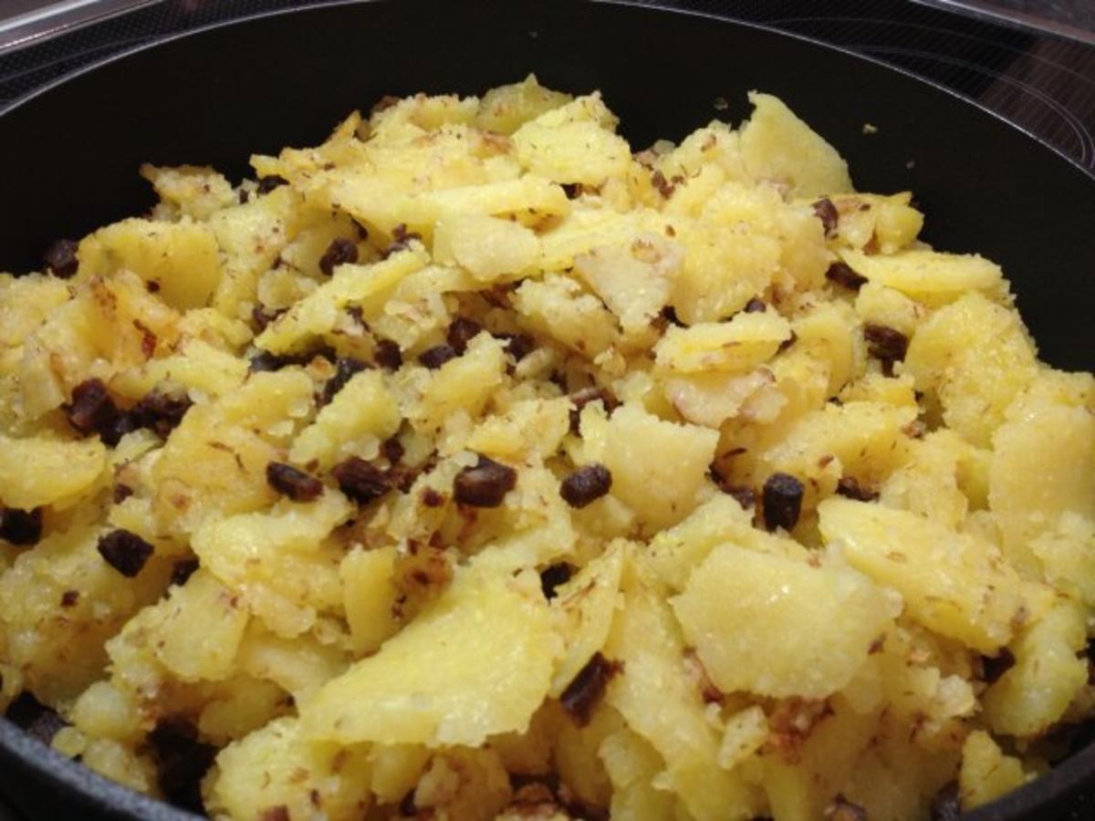 Kartoffelknödl -  Gröstl à la "Tiroler Gröstl" - Rezept - Bild Nr. 3