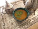 Harira Suppe und davor: "Gurke küsst Minze Drink" dazu Bestilla - Rezept