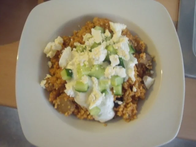 Bulgurpfanne mit frischem Topping - Rezept