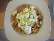 Bulgurpfanne mit frischem Topping - Rezept