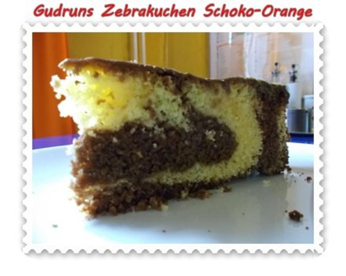 Kuchen: Zebrakuchen Schoko-Orange - Rezept