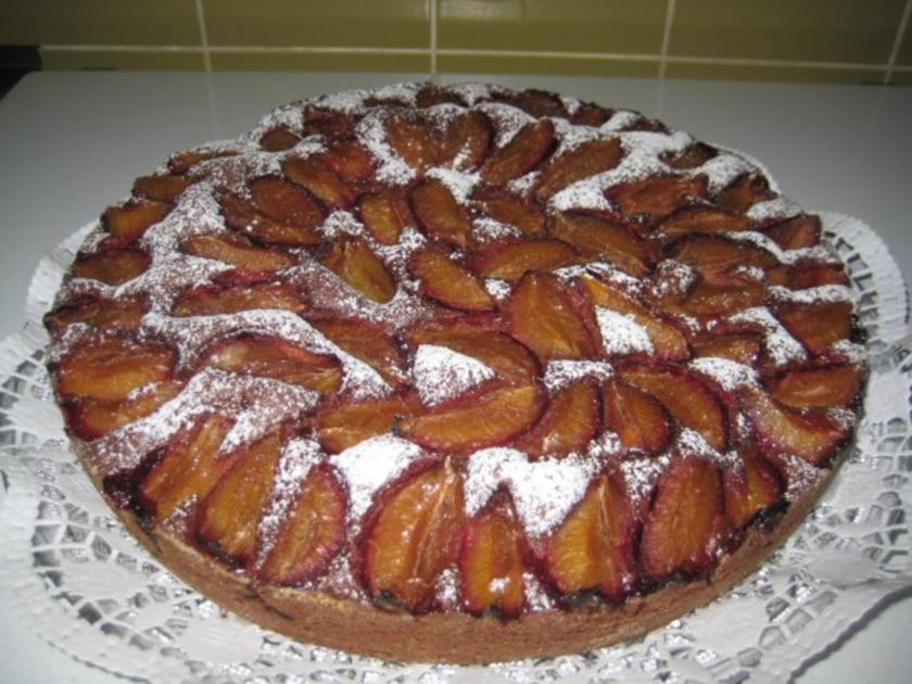 Zwetschgen Rotwein Schoko Kuchen - einfach - von strammermax