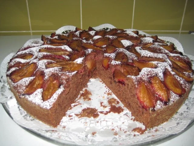 Rezept: Zwetschgen Rotwein Schoko Kuchen Bild Nr. 5 Zwetschgen Rotwein Schoko Kuchen - Rezept - Bild Nr. 5