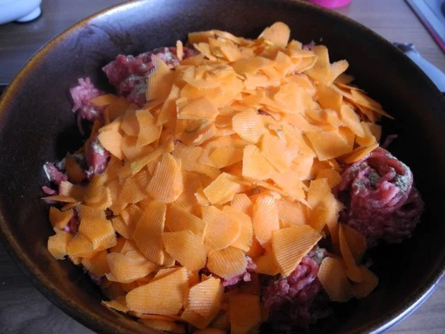 Hackfleisch : Gemüsehack auf Kartoffelmus (Kartoffelbrei) - Rezept - Bild Nr. 6