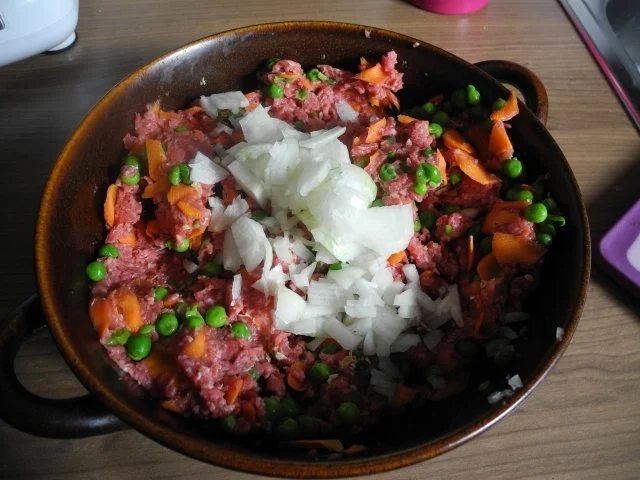 Hackfleisch : Gemüsehack auf Kartoffelmus (Kartoffelbrei) - Rezept - Bild Nr. 9