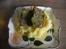 Hackfleisch : Gemüsehack auf Kartoffelmus (Kartoffelbrei) - Rezept