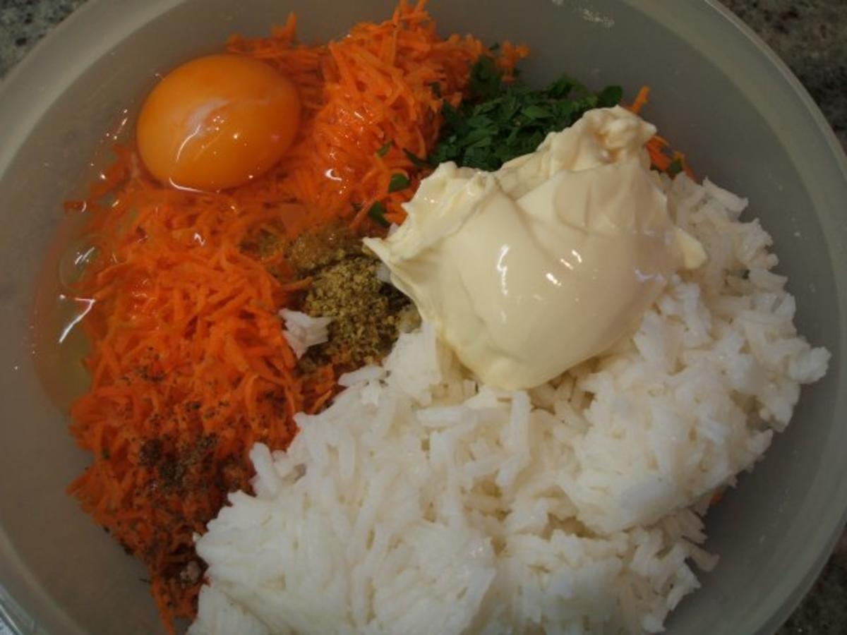 Reisplätzchen auf Blattspinat - Rezept - Bild Nr. 5