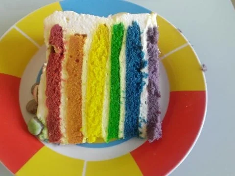 Rezept: Regenbogentorte Bild Nr. 3 Regenbogentorte - Rezept - Bild Nr. 3