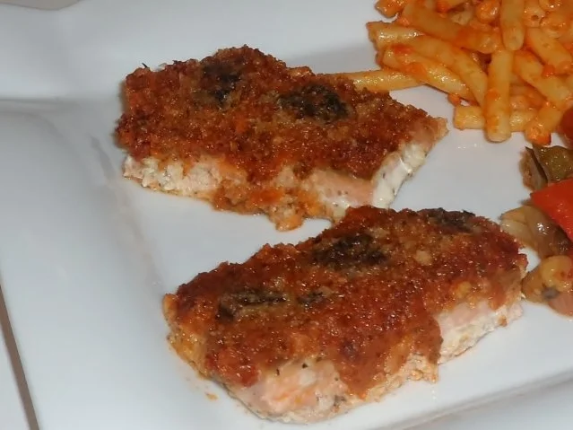 Überbackene Tomaten-Wildlachsfilets unter einer Parmesankruste - Rezept - Bild Nr. 13
