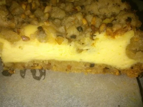 Käsekuchen mit und aus Haselnuss-Streusel - Rezept - Bild Nr. 3