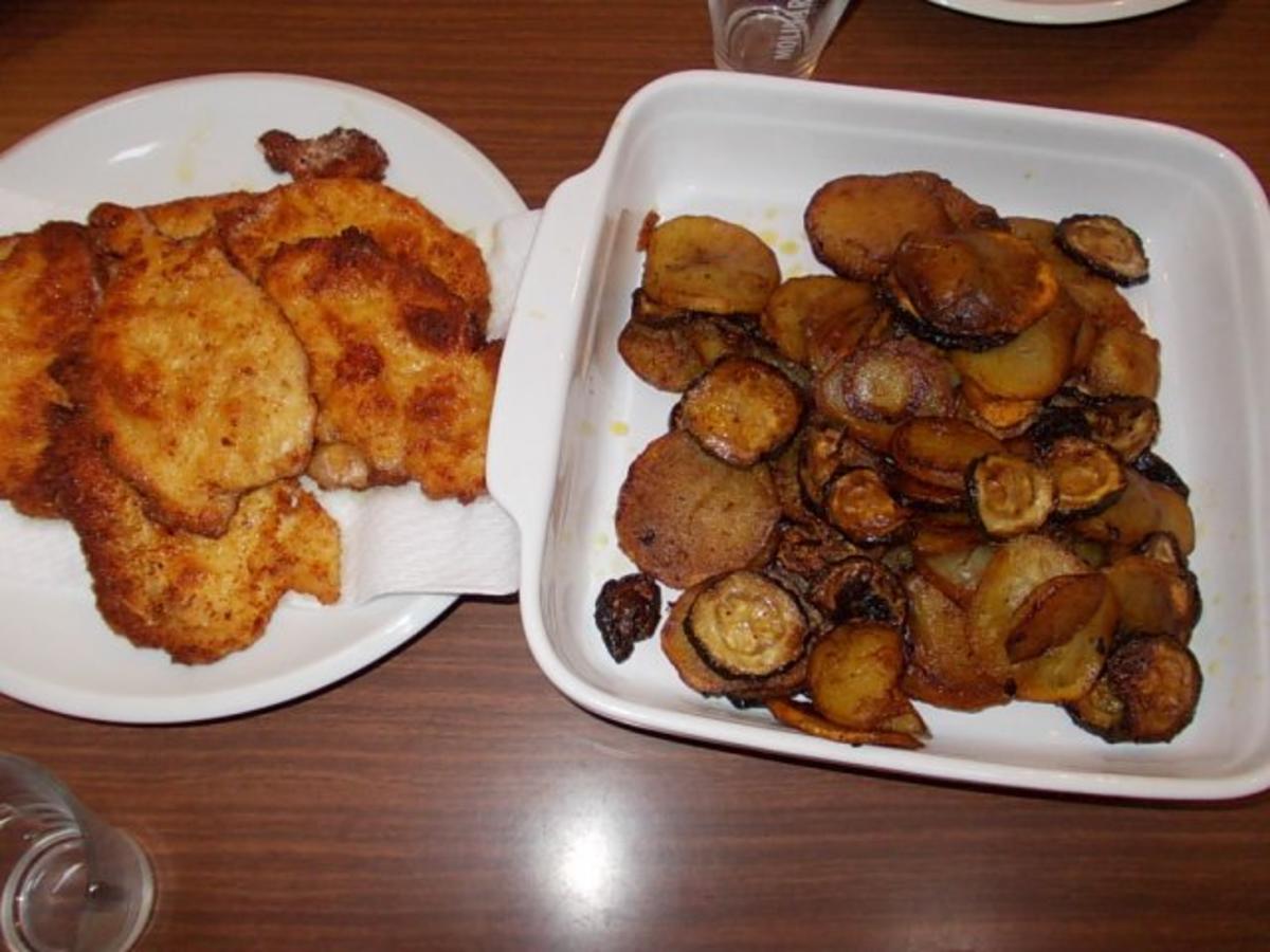 Essig Kartoffeln mit Zucchini - Rezept